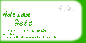 adrian helt business card